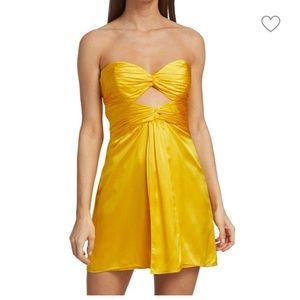 Cinq A Sept Beck Silk Cutout Mini Dress